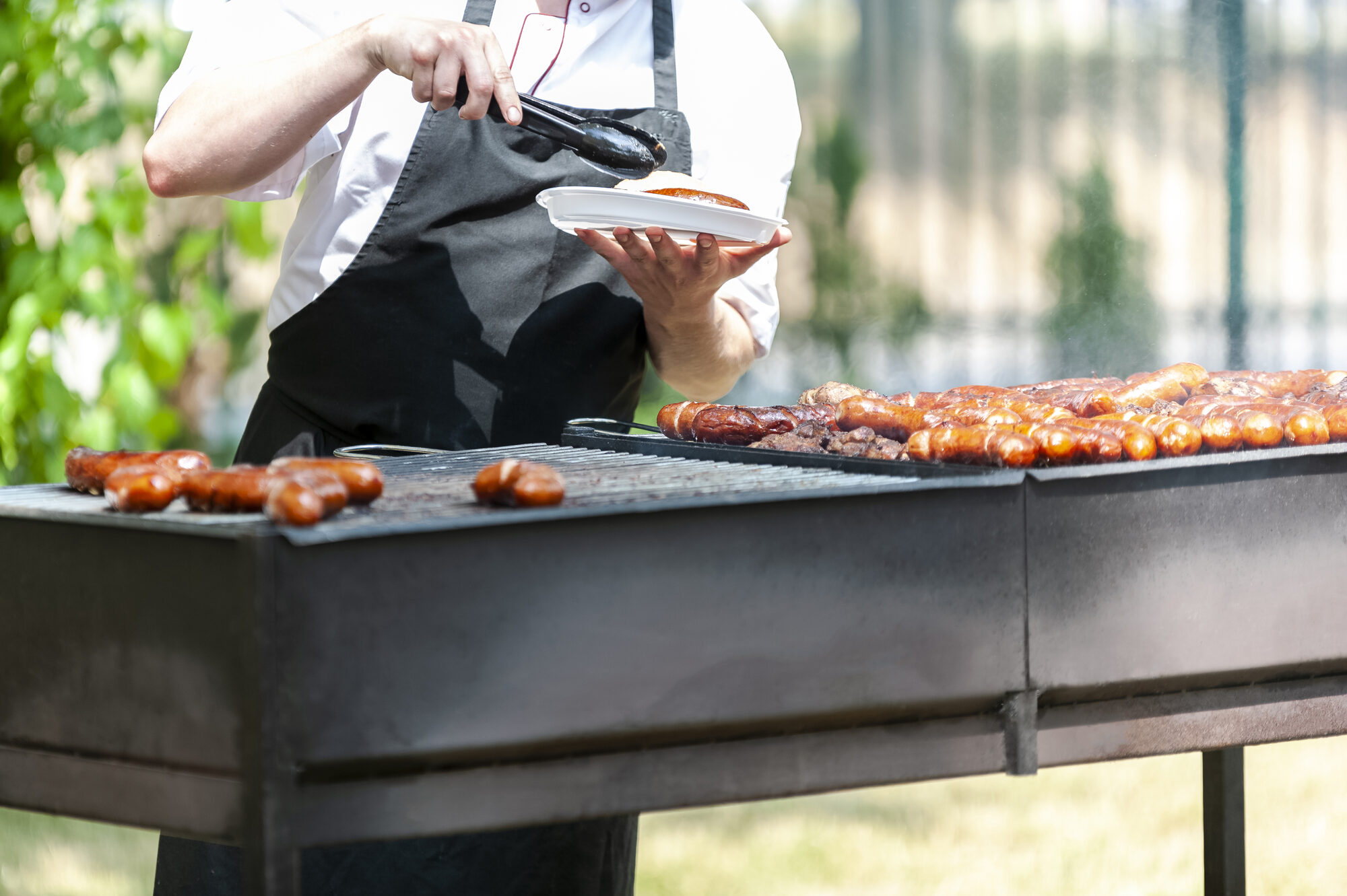 Barbecue traiteur en live cooking